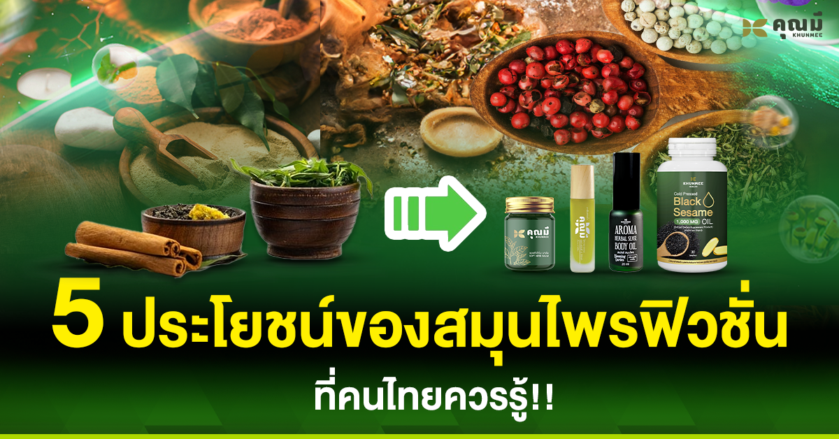 5 ประโยชน์ของสมุนไพรฟิวชั่น ที่คนไทยควรรู้