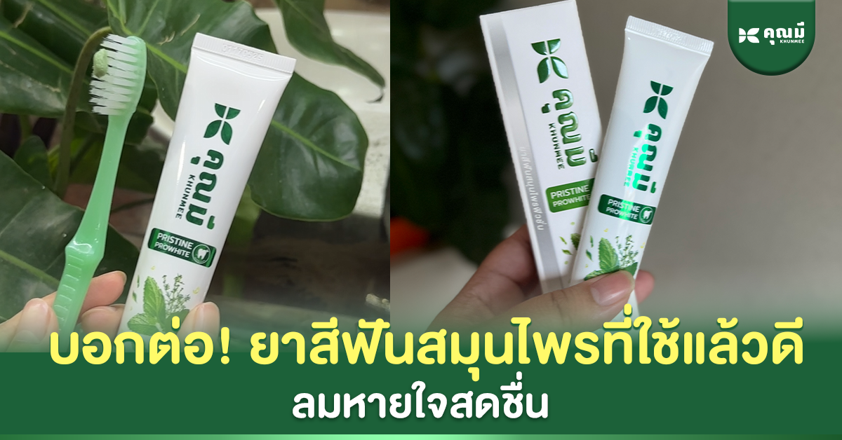 บอกต่อ! ยาสีฟันสมุนไพรที่ใช้แล้วดี ลมหายใจสดชื่น